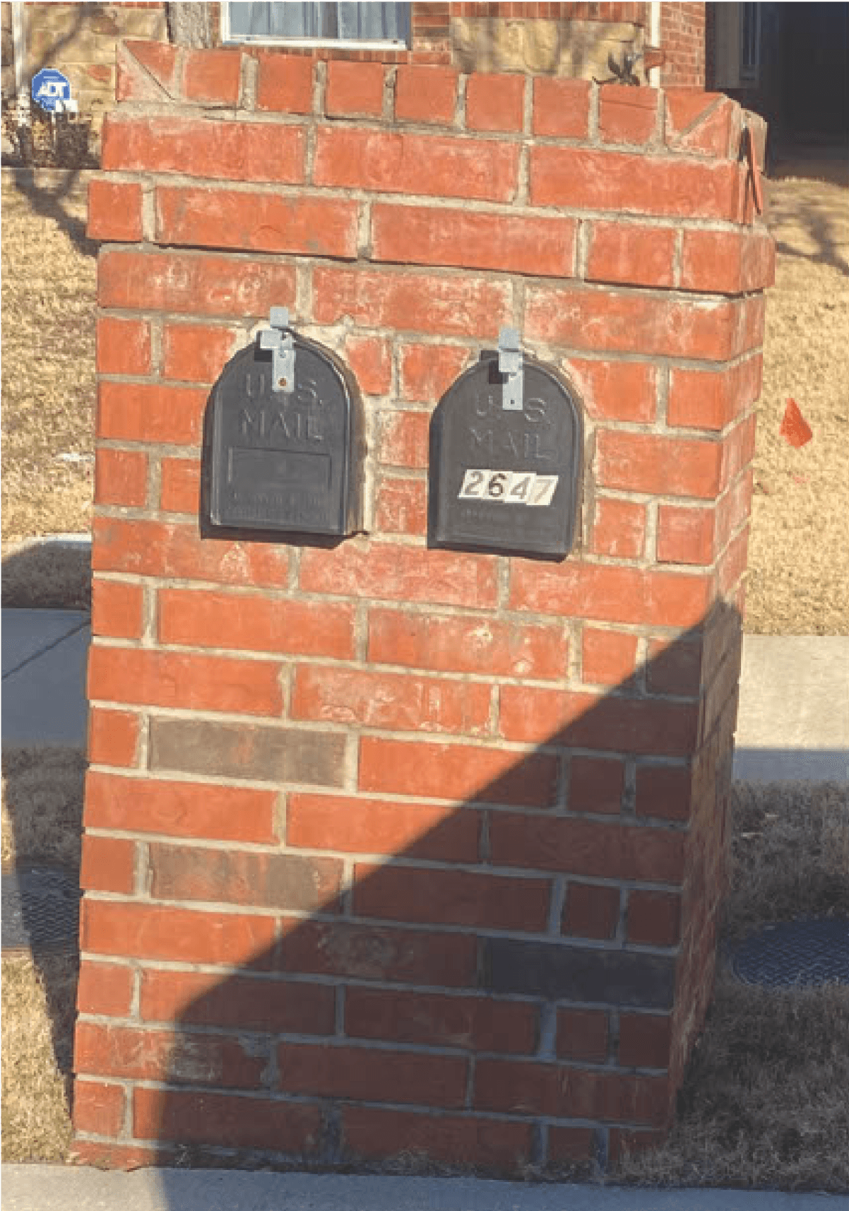 Mailbox Leveling Before