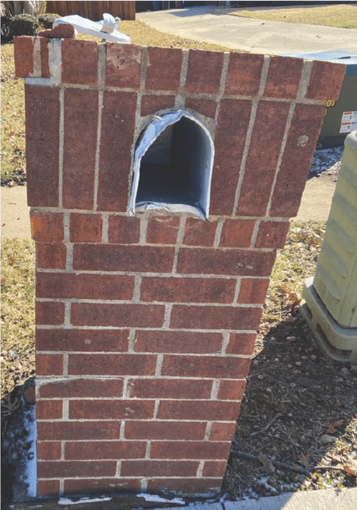 Mailbox Leveling Before